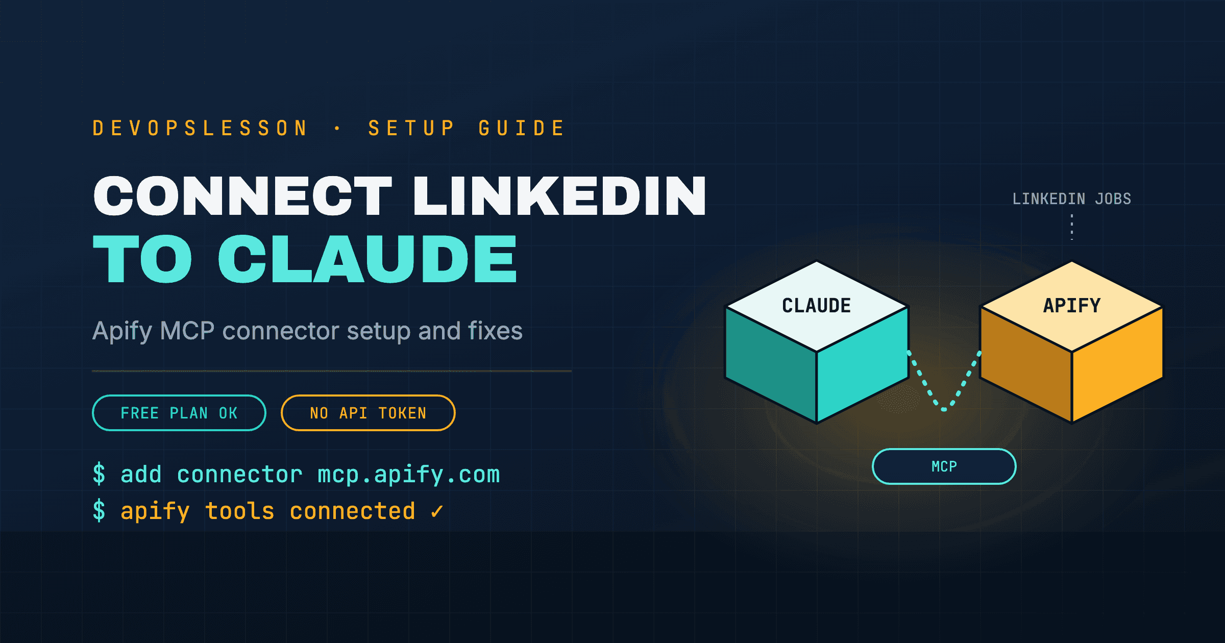 How to Connect LinkedIn to Claude for Job Search (Apify Connector)